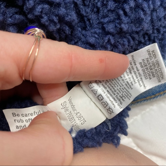 Pacsun Sherpa Lined Denim Jacket - Picture 5 of 6